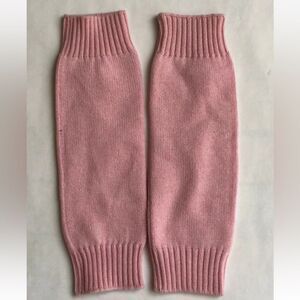 Pink Knit Leg Warmers